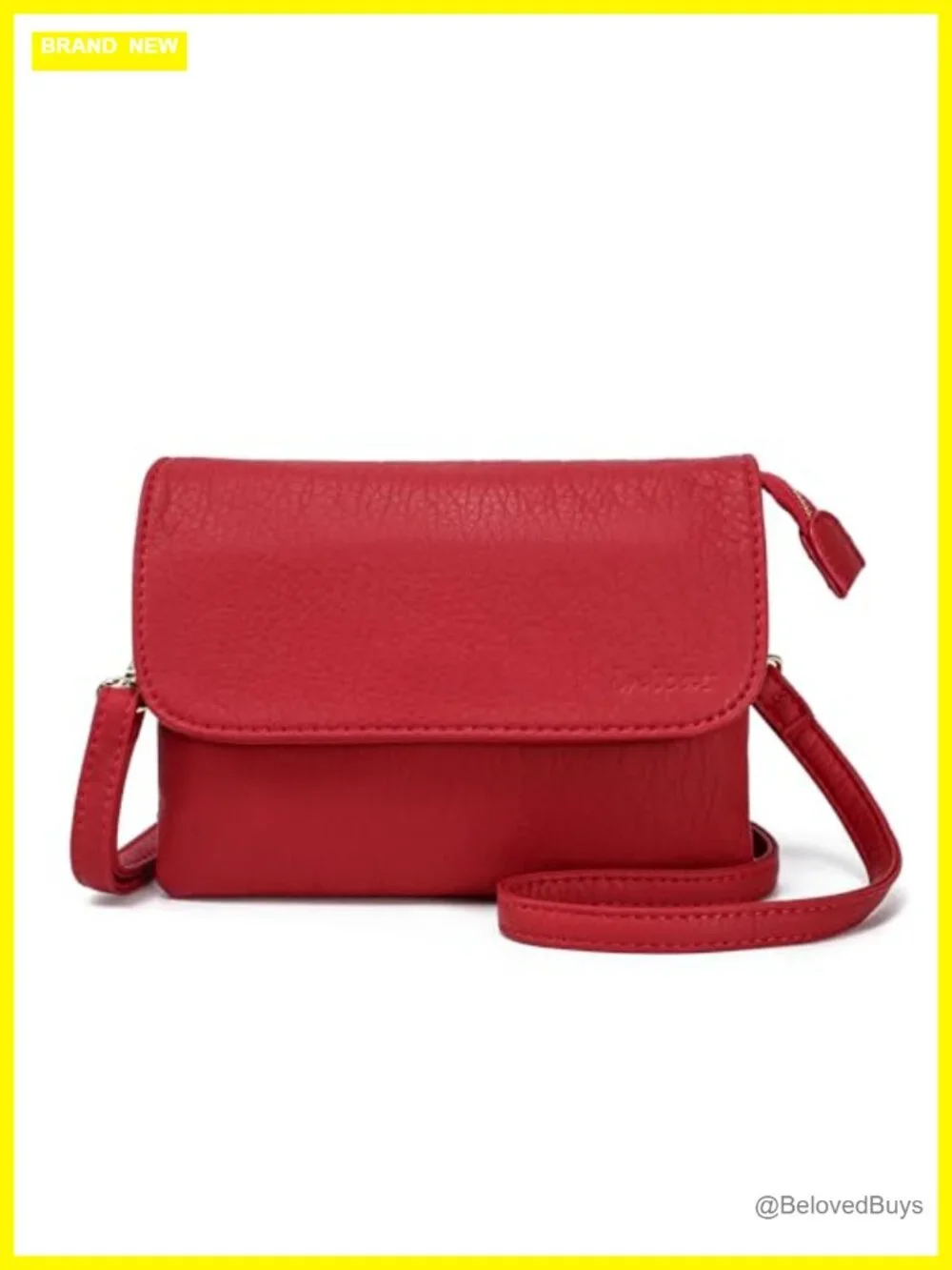 RFID Blocking Small Vegan Leather Crossbody Bag for Travel